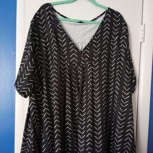 Black and white women's blouse